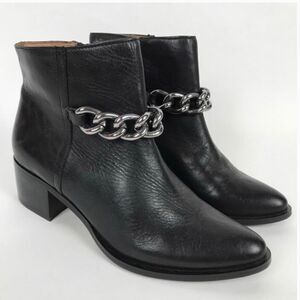 NWOB Corso Como Cagney Ankle Boots Chain Zip 6